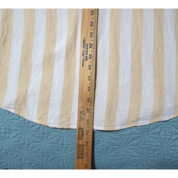 Billy Aloha Short Sleeve Rayon/Linen Striped Button-Up XXL Off White Tan USA - Picture 7 of 7